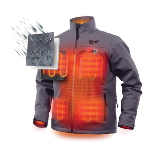 BLACK HEATED SWEATSHIRT WITH CHARGER & BATTERY | Milwaukee Electric Tool 2381 3XL MIL12381 3XL